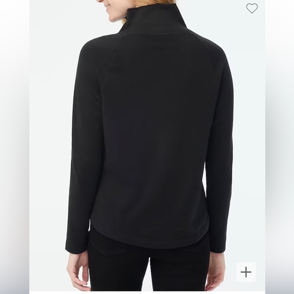 J crew Tartan wide jeweled button-neck pullover sweatshirt - Picture 2 of 5